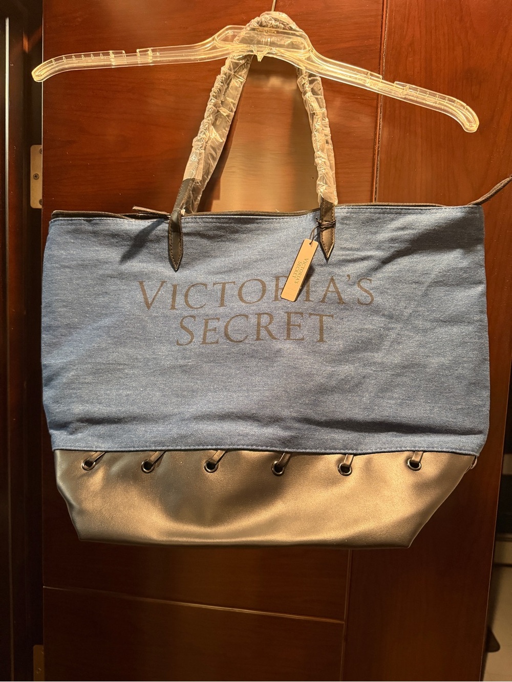 Brand new Victoria's Secret Blue and black  Tote Bag